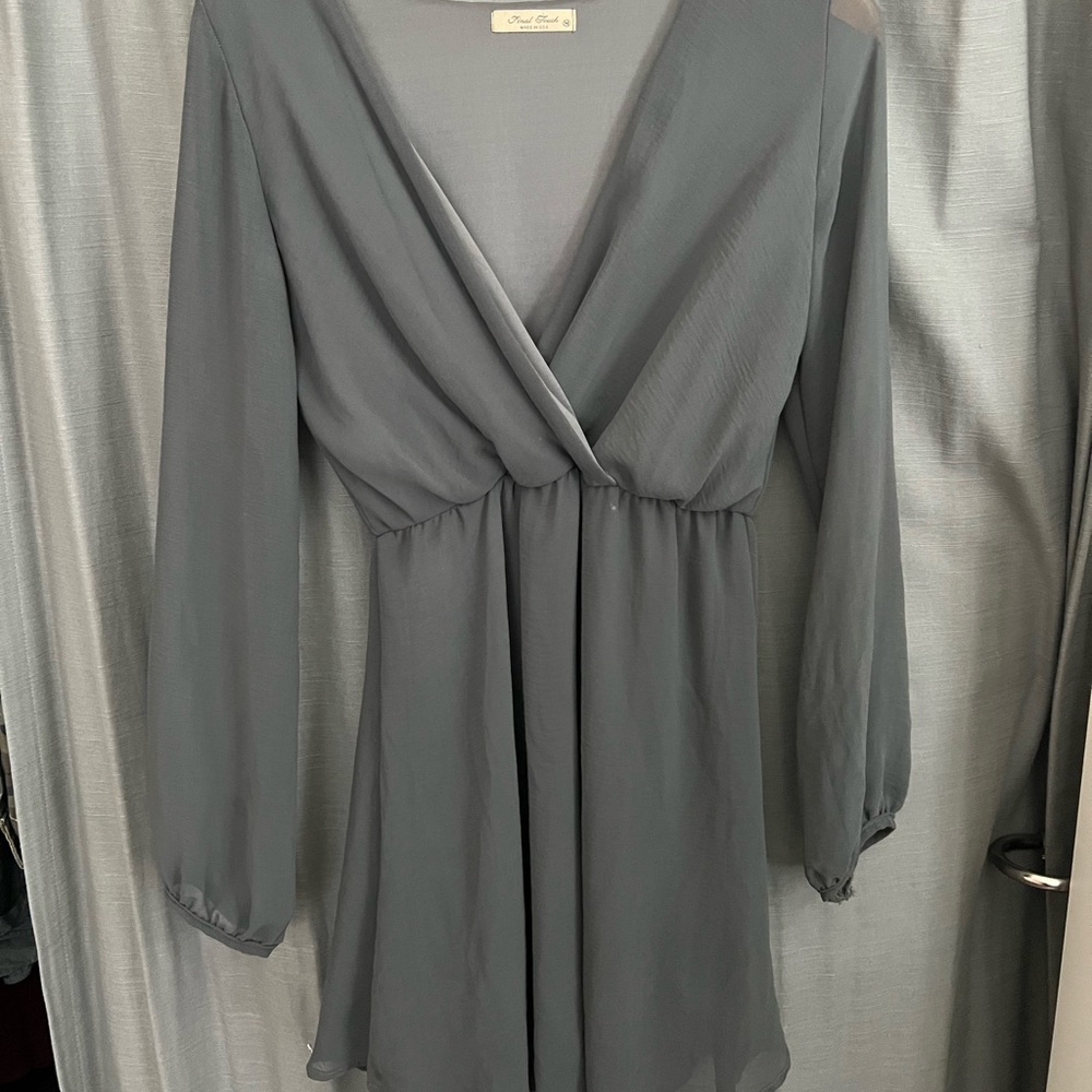 Sage mini dress